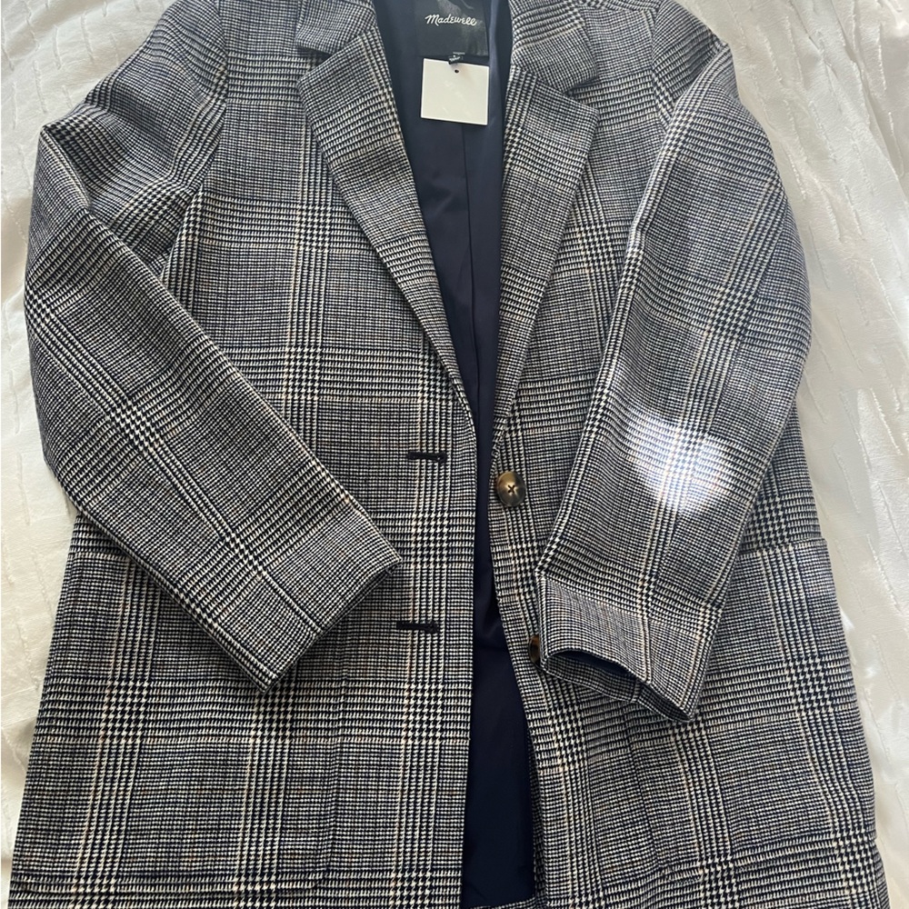 Madewell Like-New Plaid Blazer